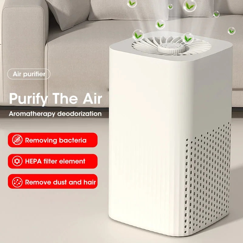 Smart Air Purifier - Negative Ion Generator with H12 HEPA Filter