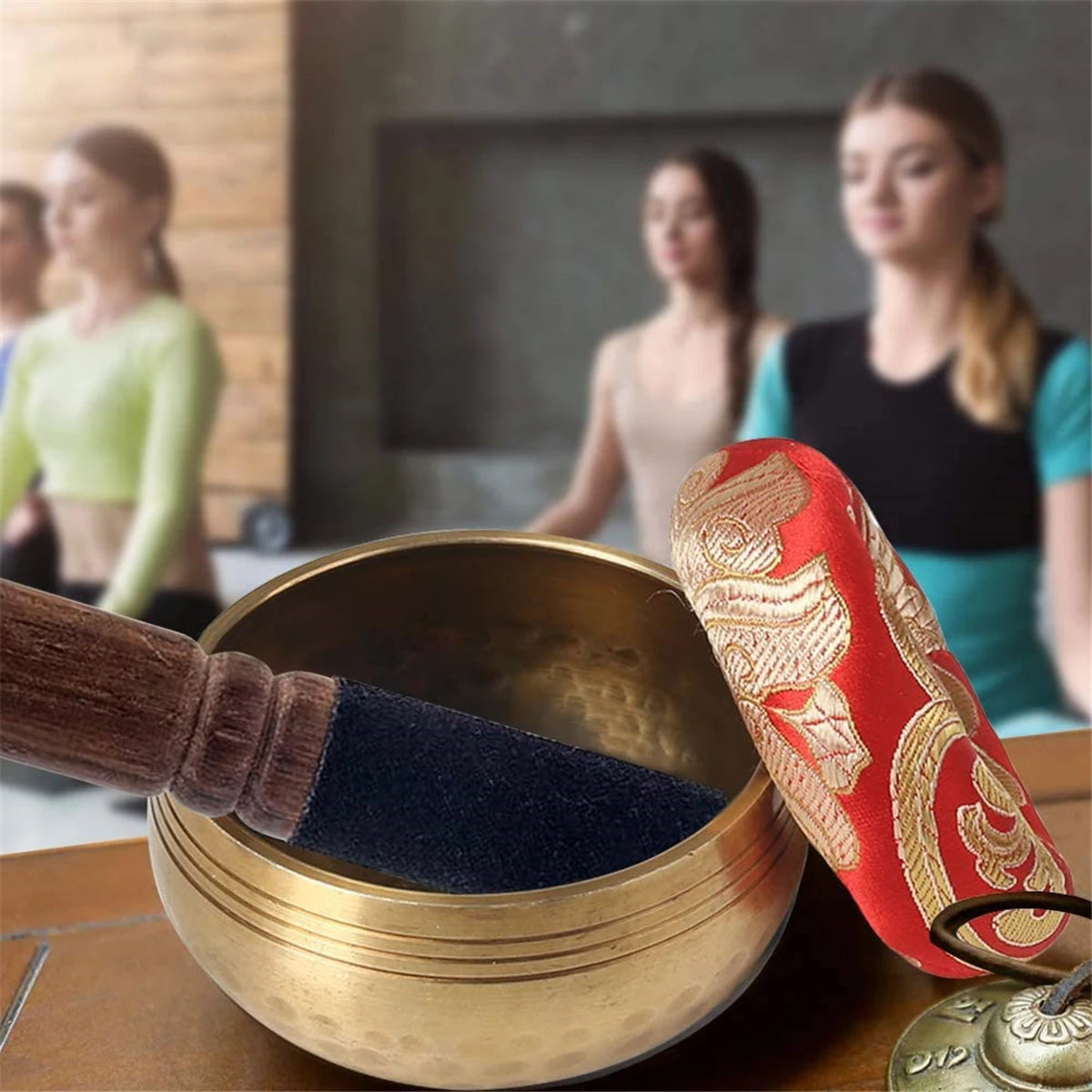 Tibetan Singing Bowl Set – Ideal for Meditation, Yoga, and Stress Relief Gift