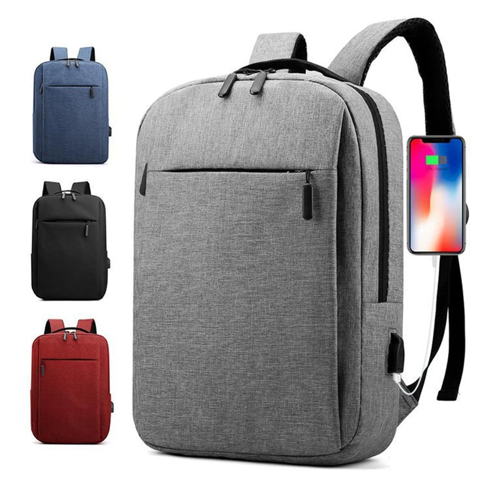 Multifunctional Laptop Backpack - Large Capacity, Waterproof Oxford Bag with USB Charging for Men