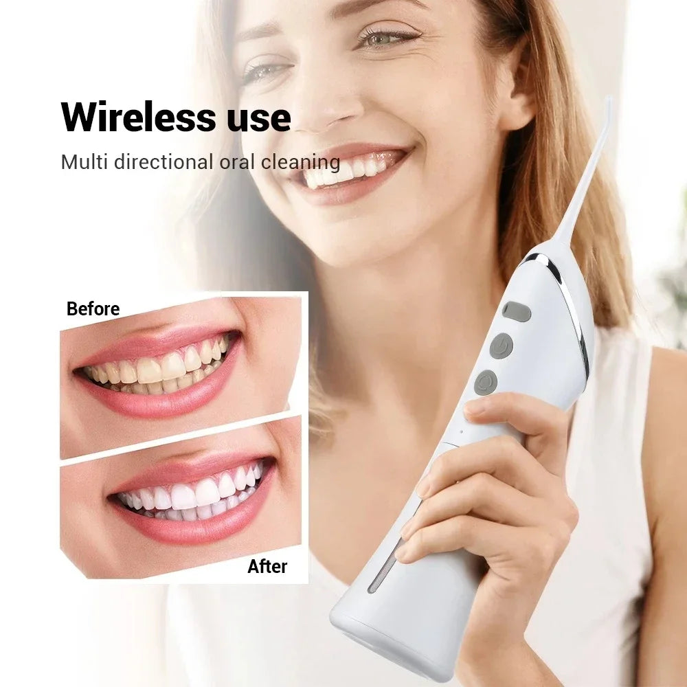 2024 Portable Cordless Electric Water Flosser - Retractable Oral Irrigator for Teeth Cleaning