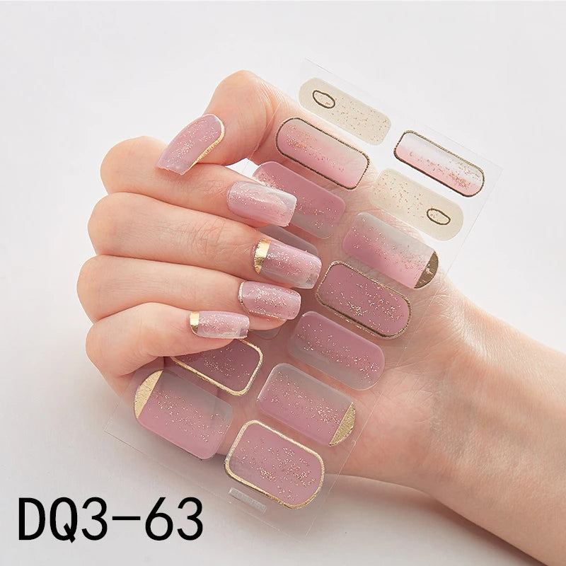 Patterned Nail Stickers - High-Quality Wholesale Nail Strips for Women