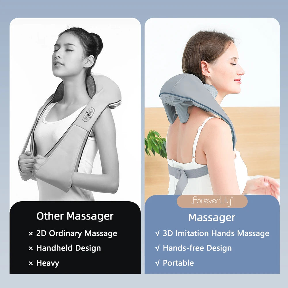 Wireless Neck And Back Massager - Relaxing Trapezius