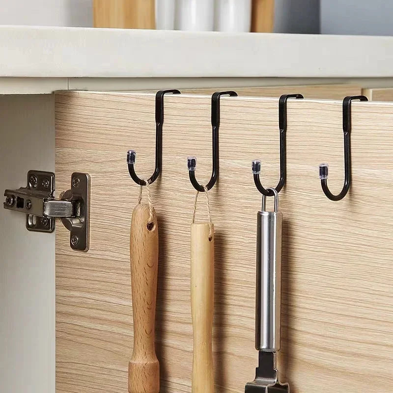 304 Stainless Steel Double S-Shape Hook: Free Punching, No Trace Kitchen and Bathroom Storage Hanger for Towels and Cabinets