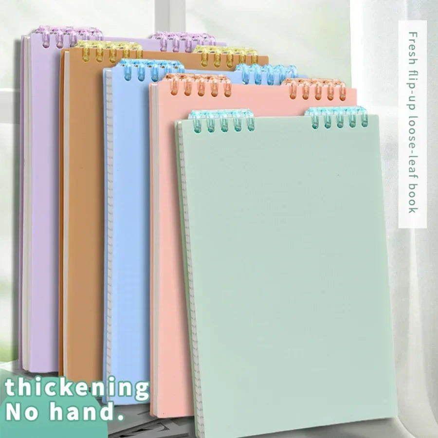 A5 Spiral Binding Notebook - 60 Thick Lined Sheets for School and Office