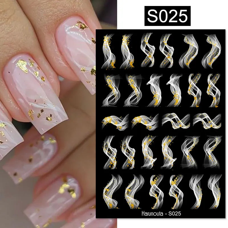 Succulent Plants 3D Nail Sticker - Spring Floral DIY Decoration