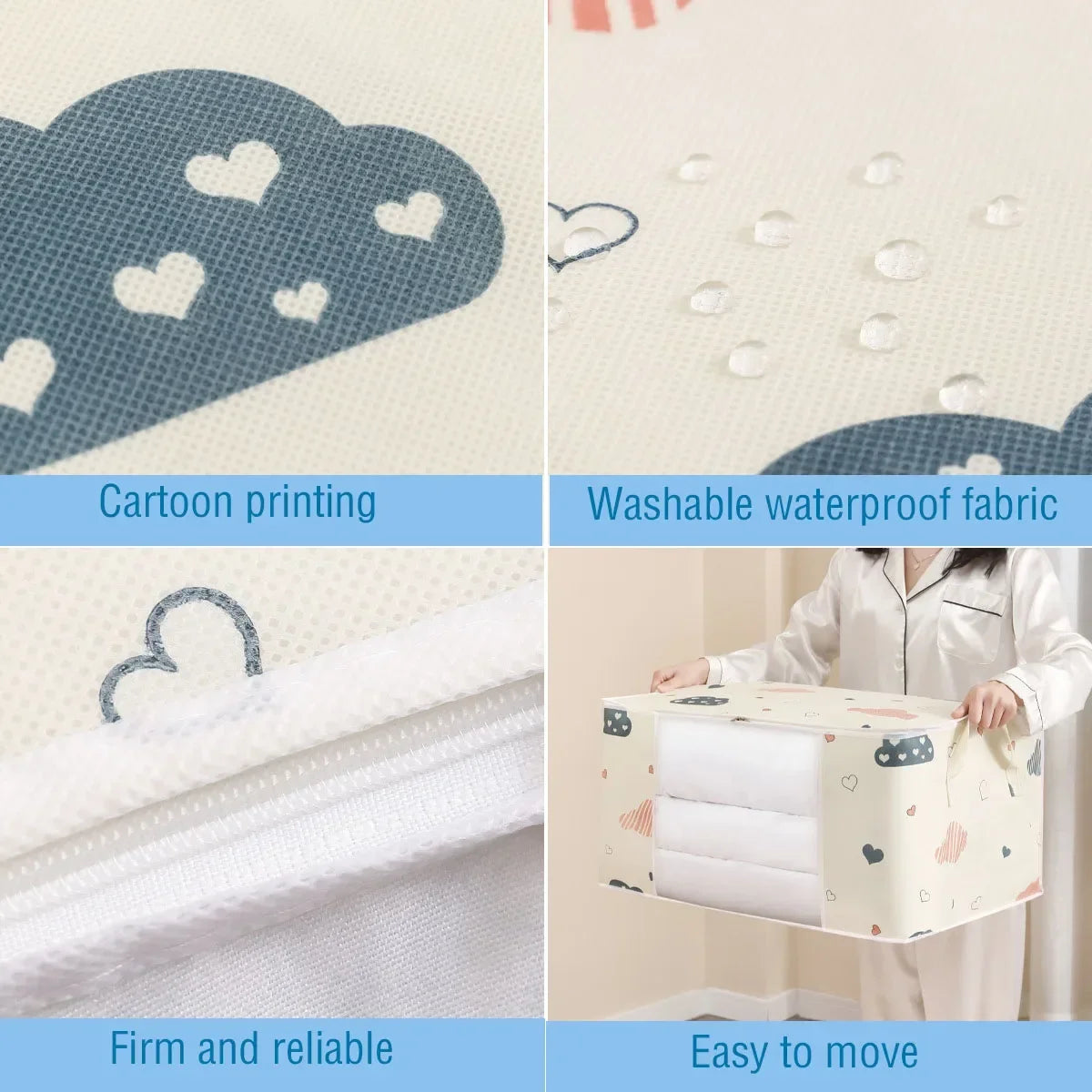 Moisture-Proof Cloth Storage Bag: Durable and Protective Organizer for Clothes and Linens