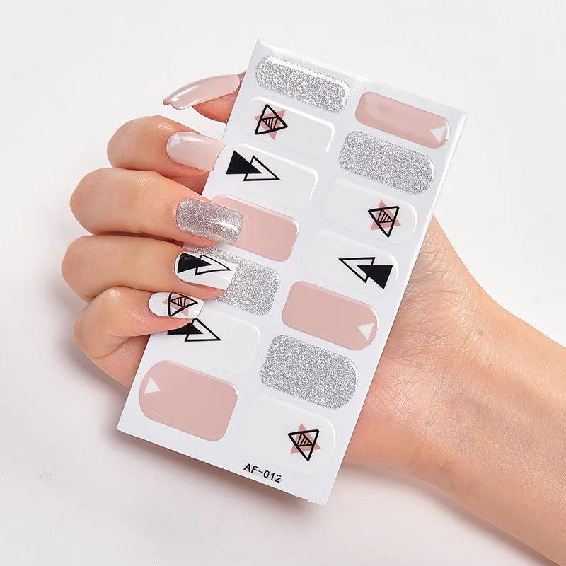 Patterned Nail Stickers - High-Quality Wholesale Nail Strips for Women