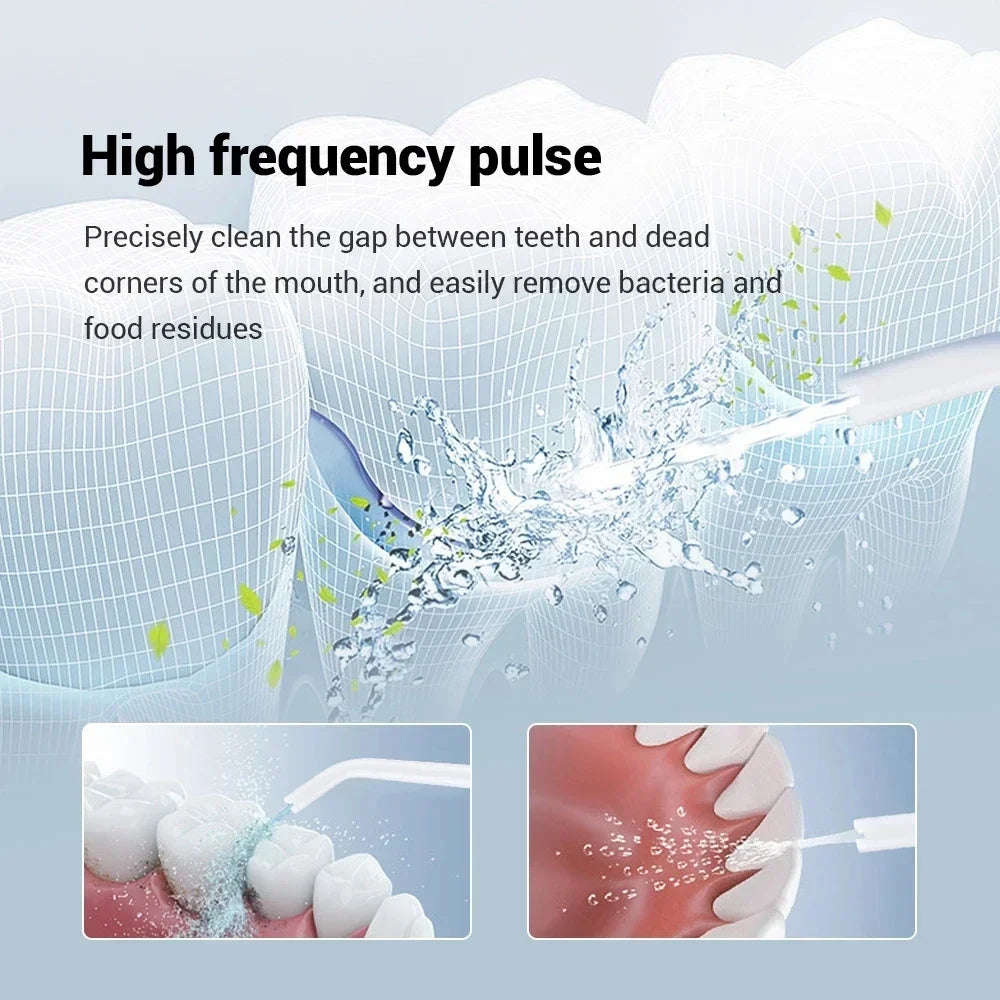 2024 Portable Cordless Electric Water Flosser - Retractable Oral Irrigator for Teeth Cleaning