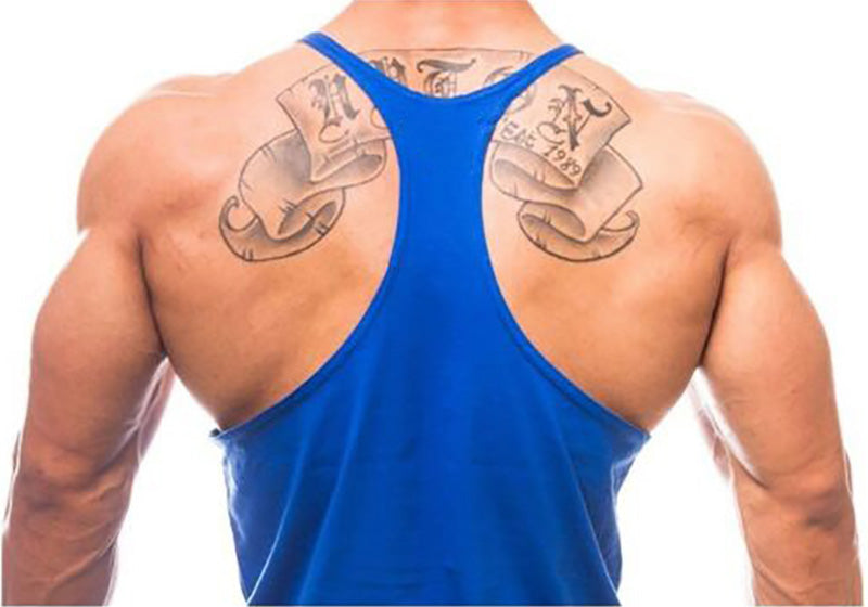 Men&#39;s Fitness Tank Tops – Cotton, Breathable Gym Vests for Bodybuilding, Summer Sleeveless Y-Back Sportswear.