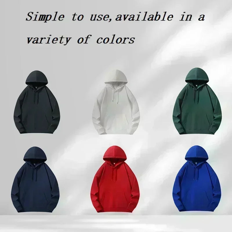 Love Print Fleece Hoodie for Men and Women, Casual Long Sleeve Pullover, Streetwear Autumn Winter Couple Sweatshirt