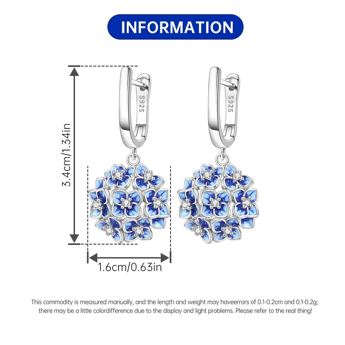 Original 925 Sterling Silver Pink Paw Print Earrings with Zircon, Heart Flower and Leaf Design, Elegant Women's Party Jewelry Gift
