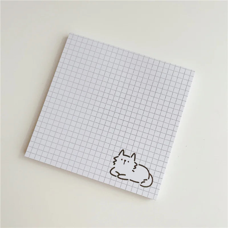 50 Sheets Cute Cat Memo Pad - Kawaii To-Do List Notes for Students