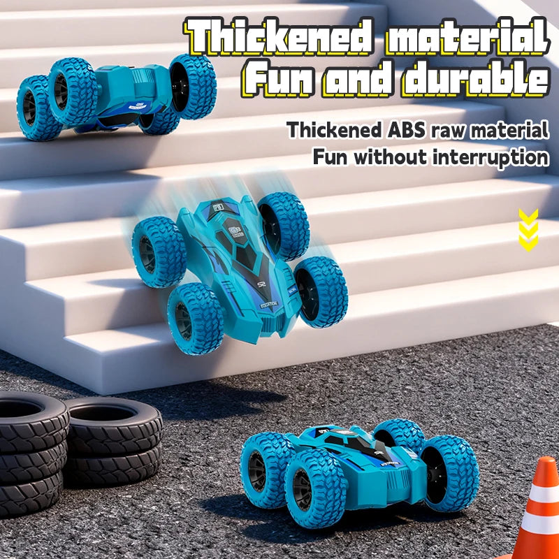 4-8 Pack 360° Stunt Cars for Kids, Friction-Powered Push-and-Go Toy Vehicles, Fun Gift for Toddlers