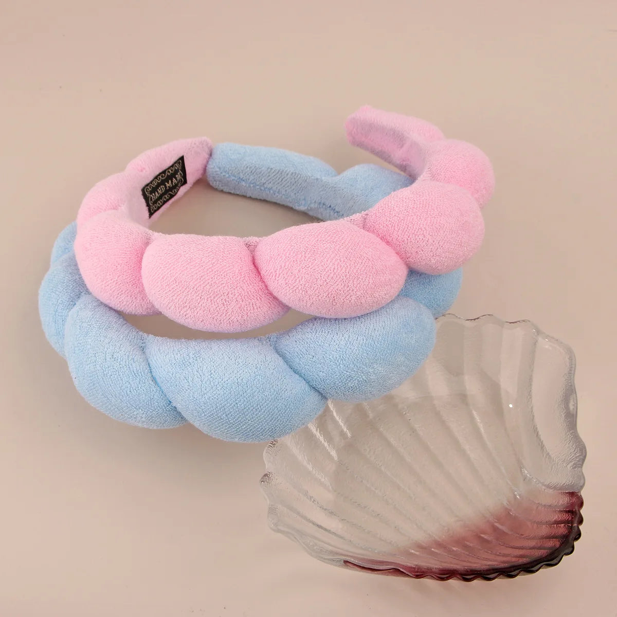 Sponge Spa Headband &amp; Wristband Set - Padded for Skincare &amp; Makeup Removal