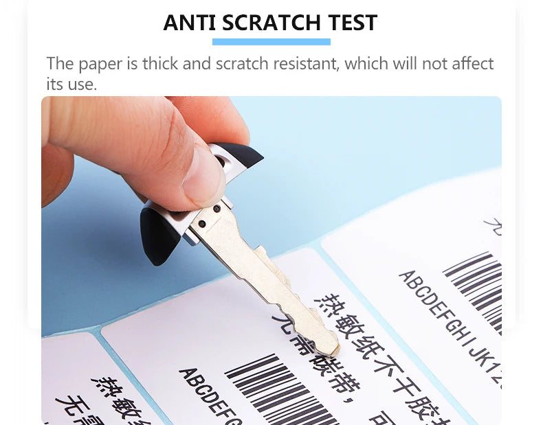 Waterproof Blank Direct Print Thermal Paper Adhesive Labels for Barcode Tags