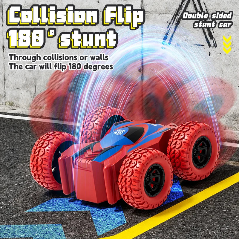 4-8 Pack 360° Stunt Cars for Kids, Friction-Powered Push-and-Go Toy Vehicles, Fun Gift for Toddlers