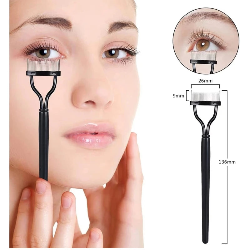 Metal Eyelash Separator Comb - Stainless Steel Curler Tool