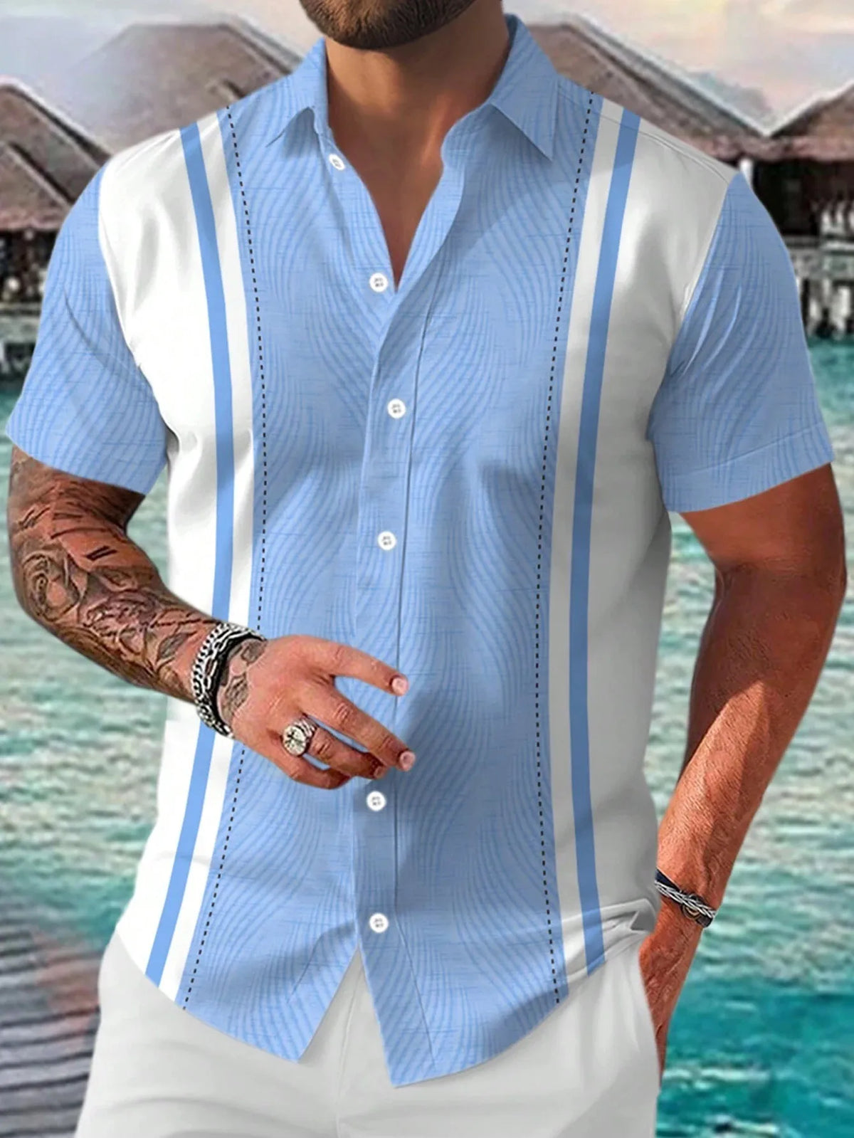 Men's Breathable 3D Print T-Shirt, Lightweight Short Sleeve Summer Tee, Casual Fashion Streetwear
