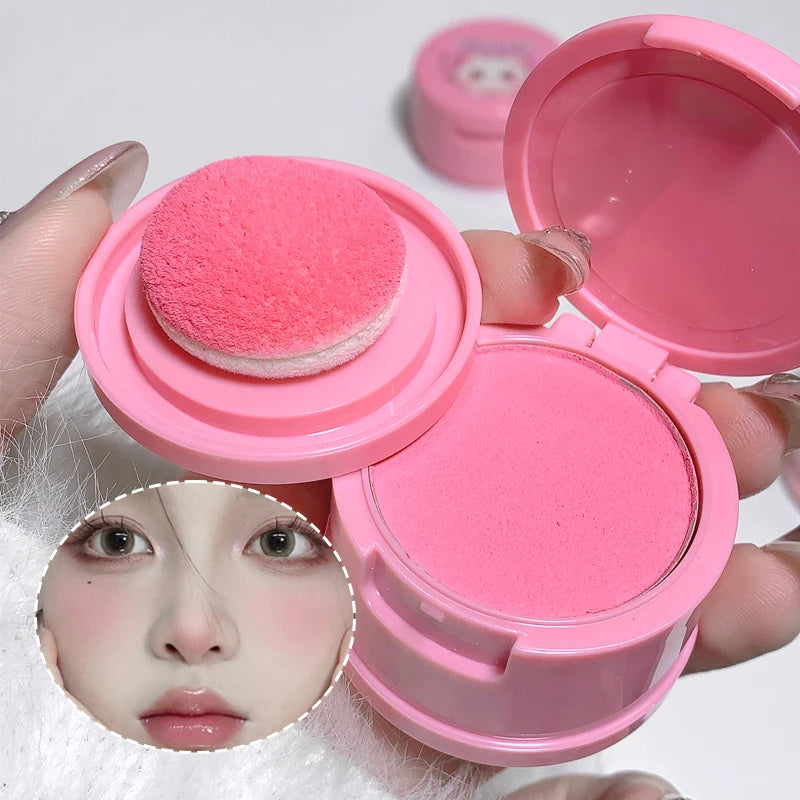 Gege Bear Bang Bang Soft Fog Powder Blusher - Matte Finish for Natural Lift &amp; Tender Makeup