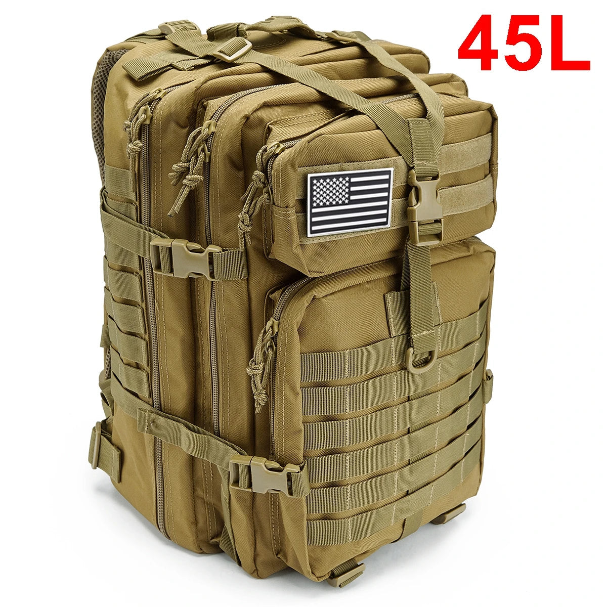 Reliable 30/45L Tactical Backpack for Travel, Hiking, and Outdoor Survival