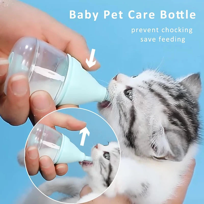 Newborn Pet Feeding Bottle – Nursing Device for Water &amp; Milk for Cats and Dogs