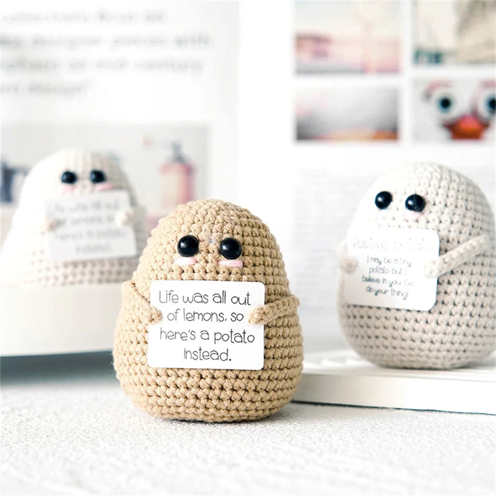 Hand-Woven Potato Doll: Cute Home Decor and Christmas Gift