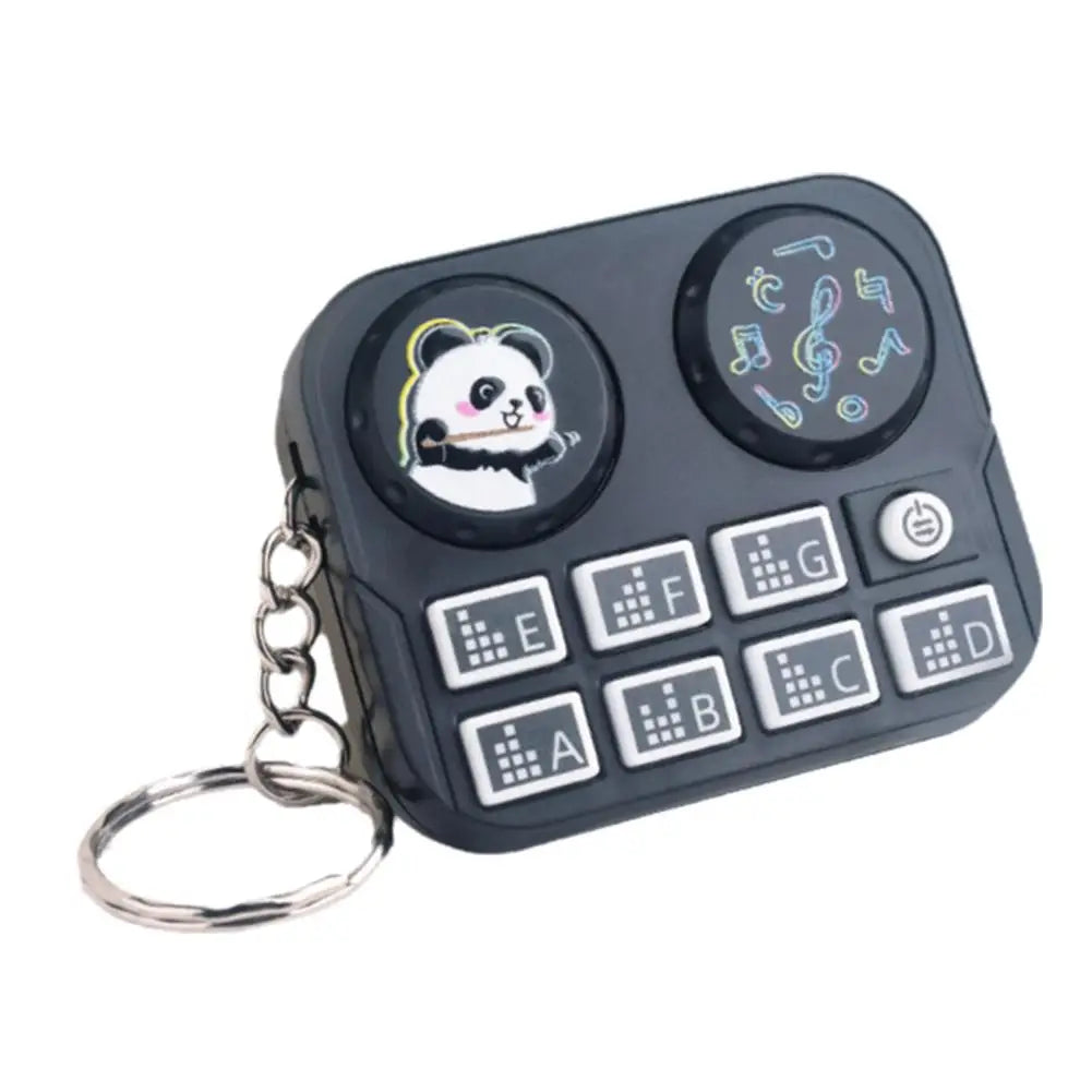 Mini DJ Music Disc Keychain Toy, Musical Sound Button Pendant, Fun Educational Gift for Kids