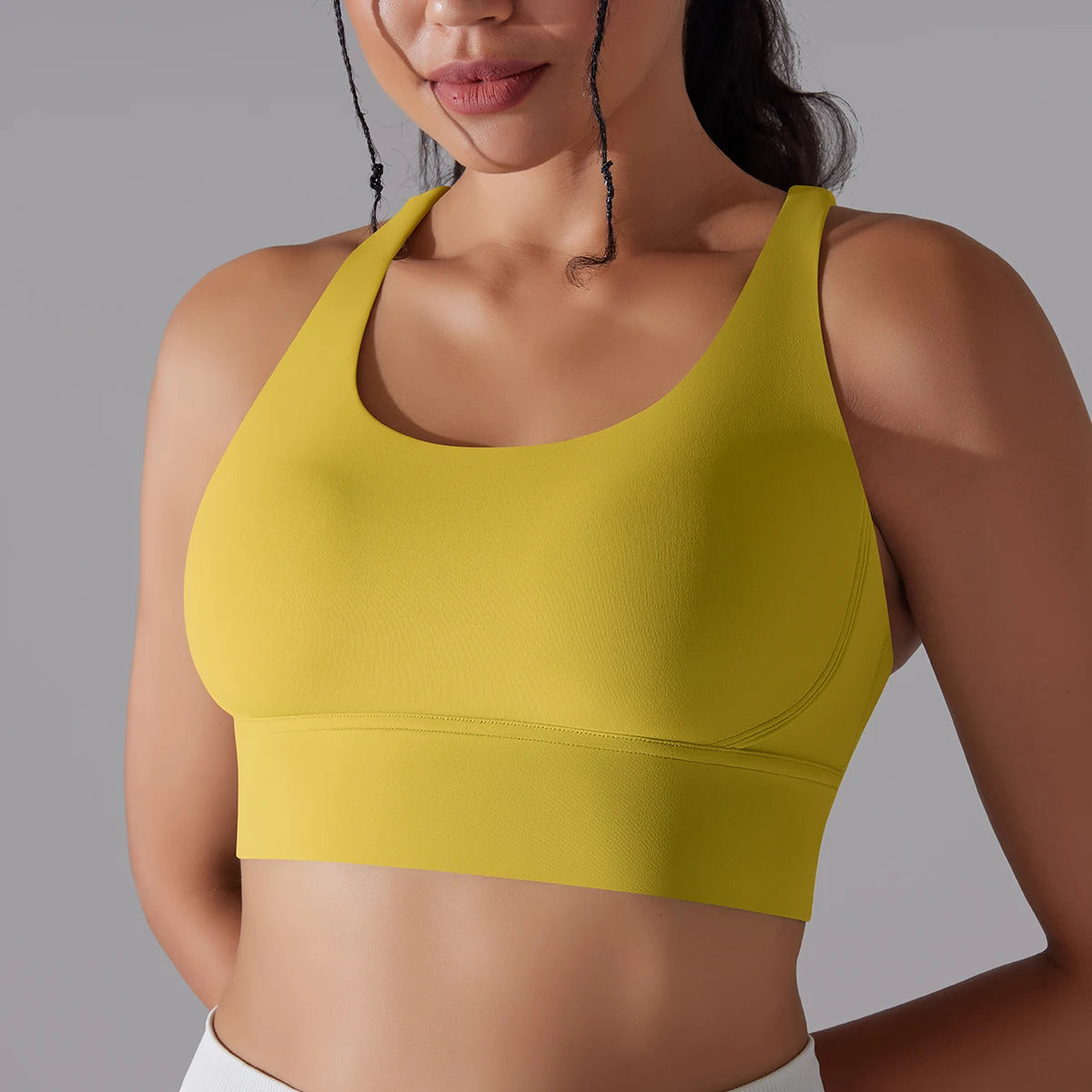 Women&#39;s Naked Feel Yoga Bra Tank: Fitness Camisole for Gym &amp; Workout