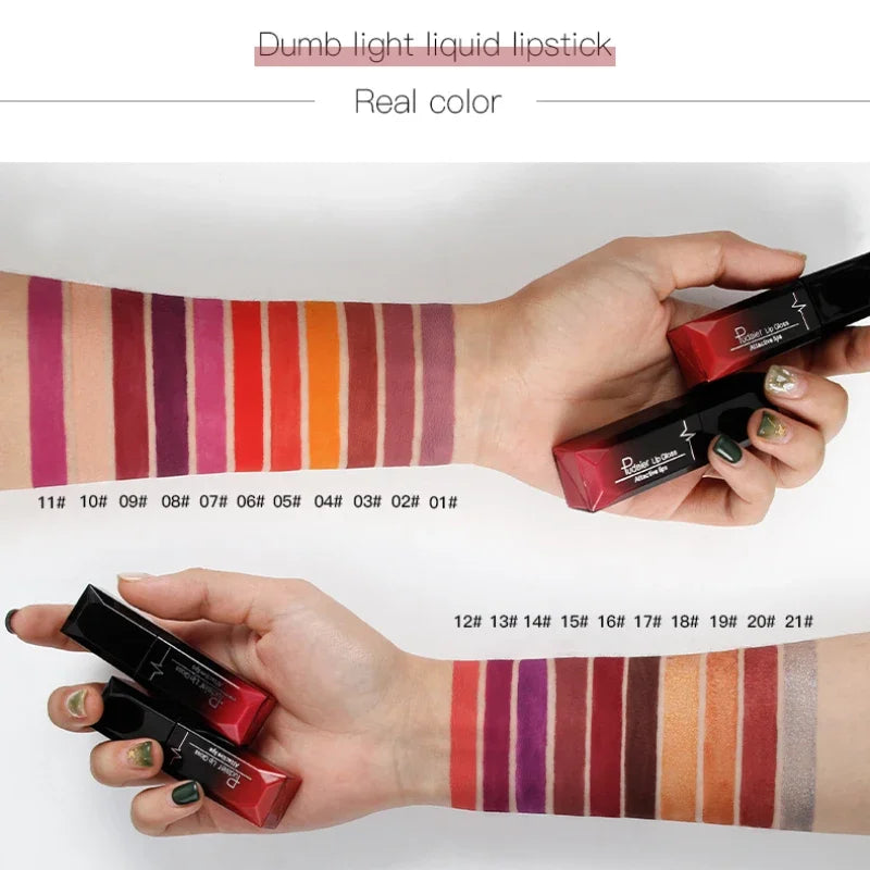 Matte Liquid Lipstick - 17-Color Long-Lasting Lip Gloss