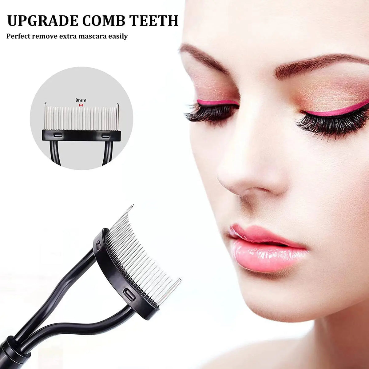 Metal Eyelash Separator Comb - Stainless Steel Curler Tool