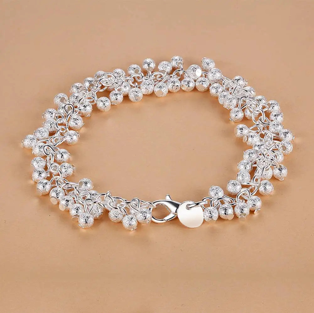925 Sterling Silver Heart Bracelet for Women and Men, High-Quality Romance Chain Fashion Jewelry for Engagement, Party and Wedding Gift