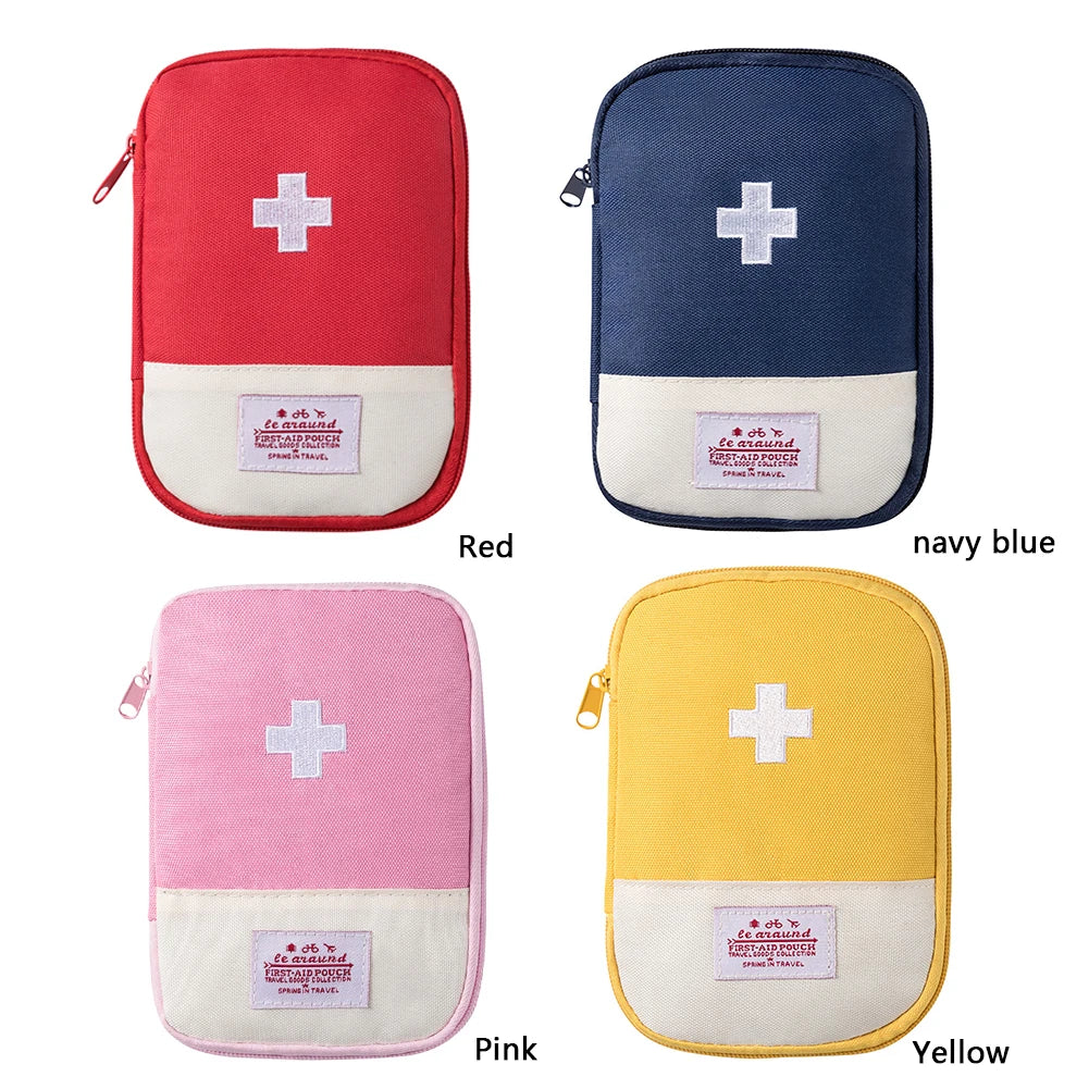 Portable First Aid Medical Kit for Travel and Camping Emergency Medicine Storage Organizer Pouch