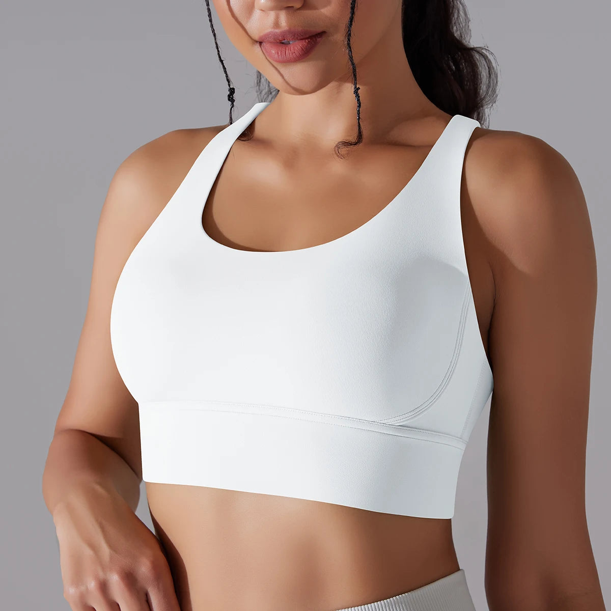 Women&#39;s Naked Feel Yoga Bra Tank: Fitness Camisole for Gym &amp; Workout