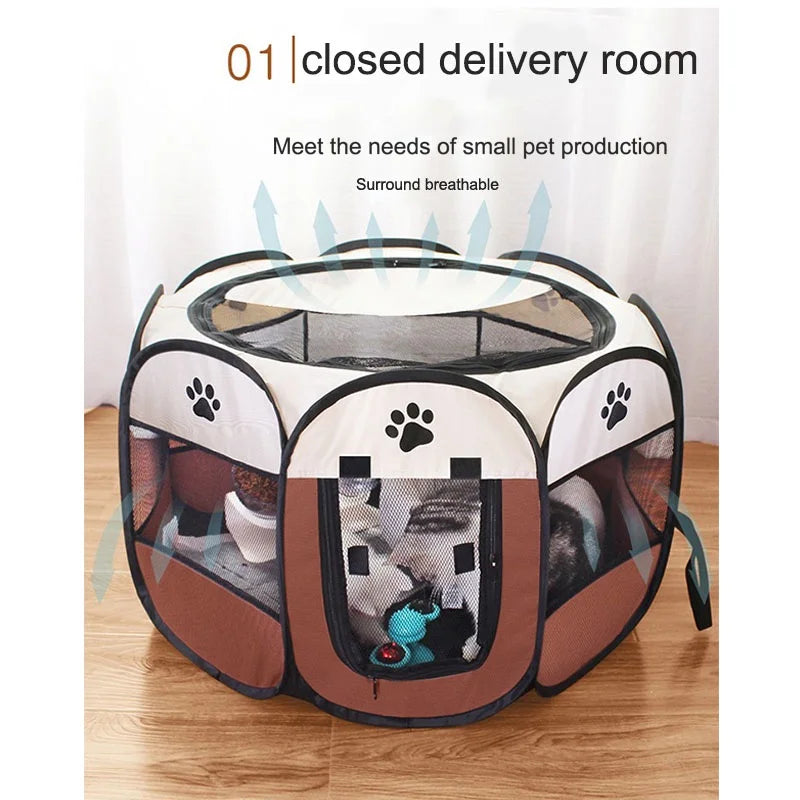 Portable Foldable Cat Tent: Easy-Setup Outdoor Travel House for Cats and Small Dogs