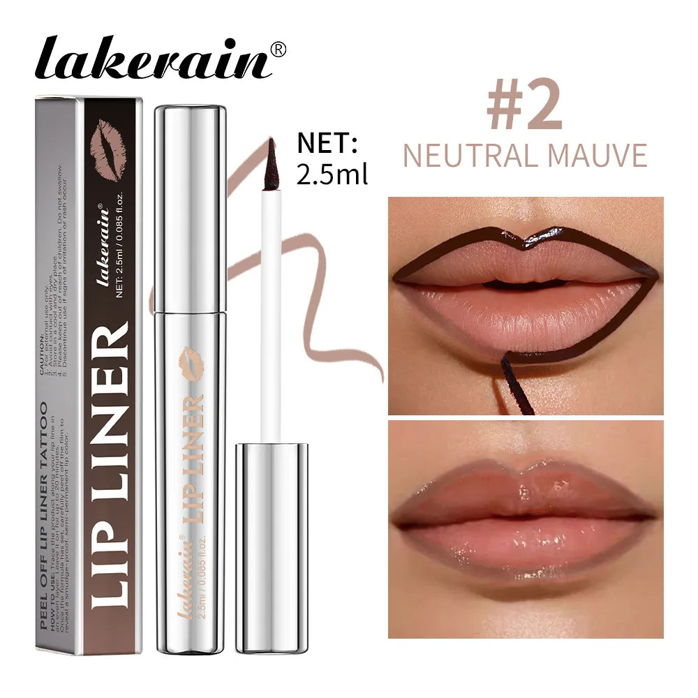 Magic Lip Liner Tattoo Set - Highly Pigmented Matte Peel-Off, Waterproof &amp; Transfer-Proof Lip Stain