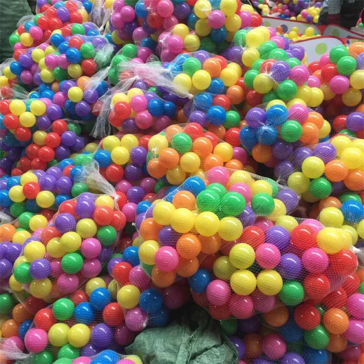 50/100PCS Colorful Soft Ocean Balls: Eco-Friendly Stress Relief Toy for Kids&#39; Outdoor Fun