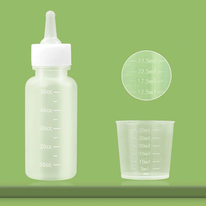 Newborn Pet Feeding Bottle Kit – Includes Pacifiers for Kittens, Puppies &amp; Small Animals