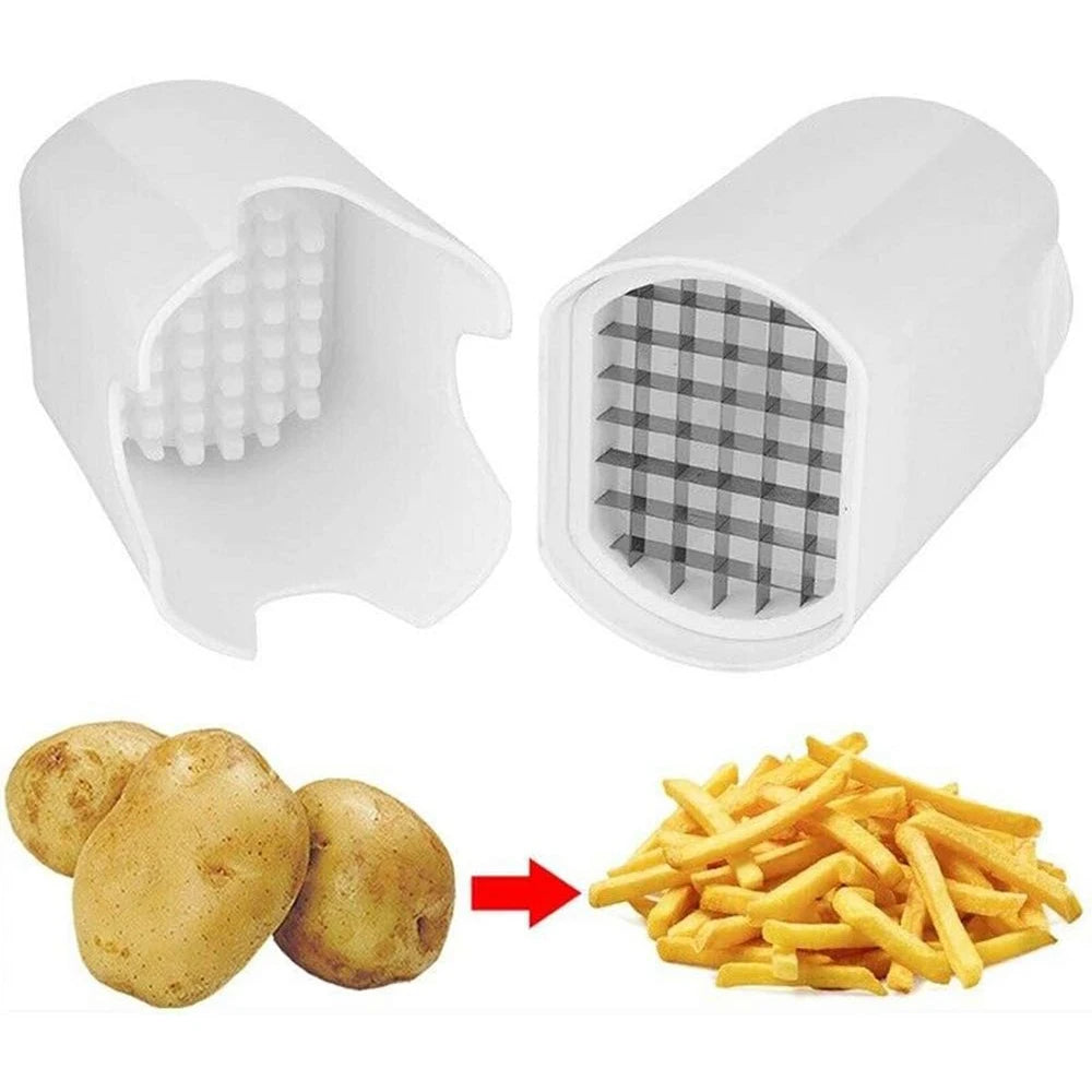 French Fry Cutter: Natural Cut Rapid Slicer for Vegetables and Potatoes – Food Dicer and Veggie Chopper Tool