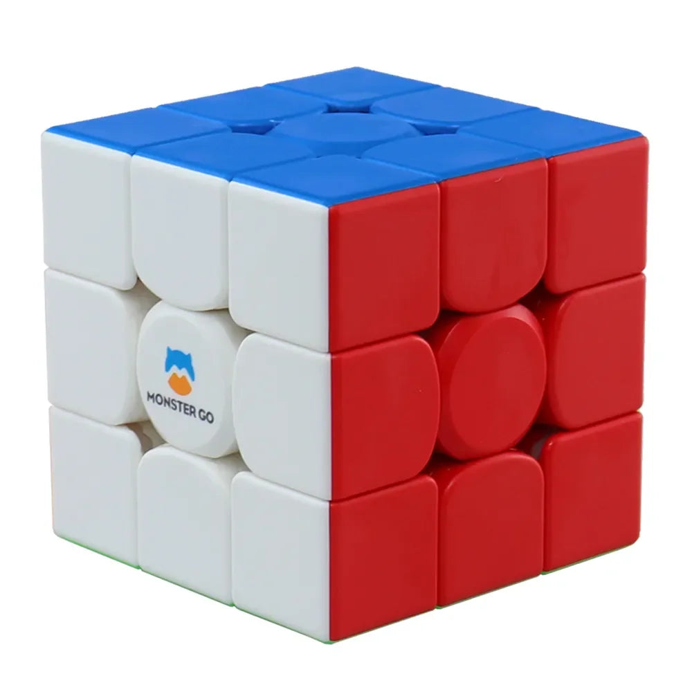 GAN Monster GO 3x3 M EDU Magnetic Magic Speed Cube – Stickerless Professional Fidget Toy