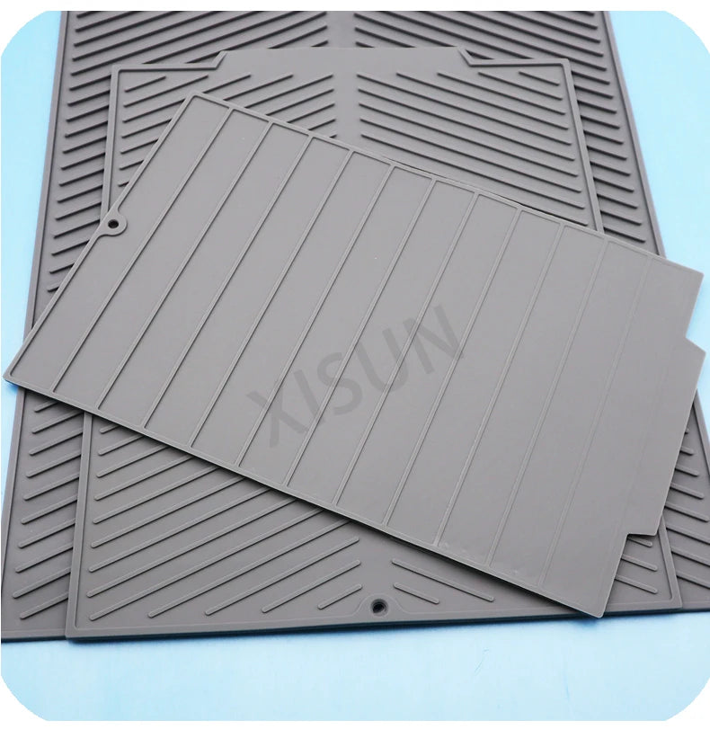 Silicone Draining Board Mat: Eco-Friendly Folding Dish Drying Mat, Large Drain Pad, and Heat-Resistant Drainer for Pots