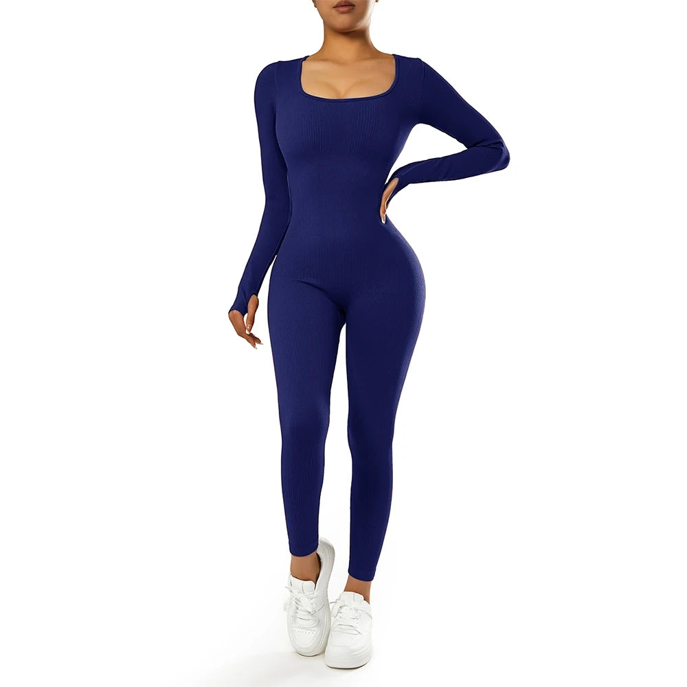 Bodycon Slim Jumpsuit For Women‘s Clothing Zipper Casual Brown Fitness Rompers Autumn 2024 Playsuit Activity Streetwear Overall