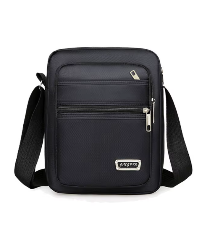 Men's Waterproof Shoulder Bag - Large Capacity Multi-Layer Crossbody Handbag for Business & Leisure
