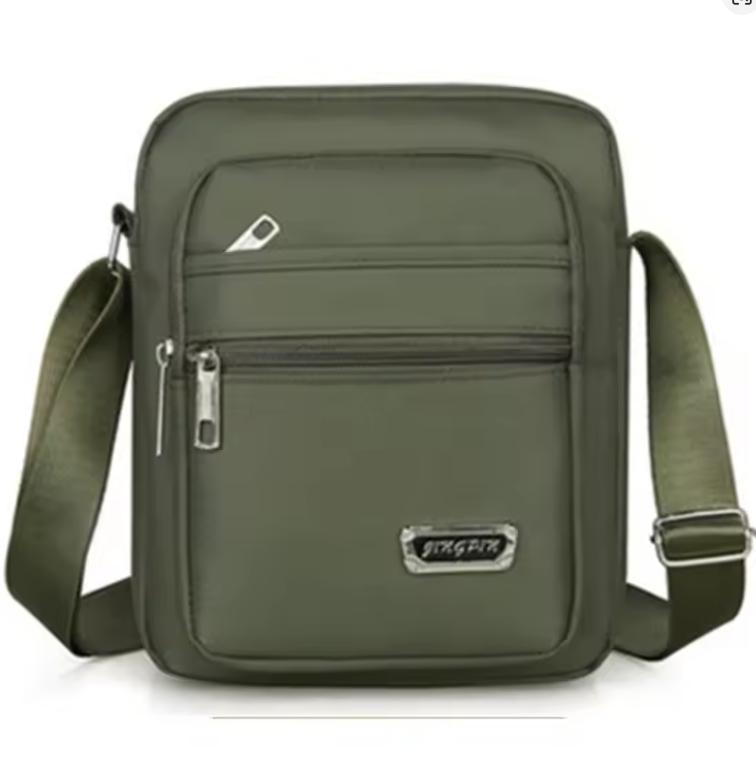 Men's Waterproof Shoulder Bag - Large Capacity Multi-Layer Crossbody Handbag for Business & Leisure