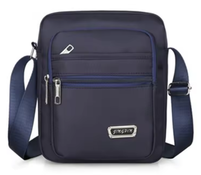 Men's Waterproof Shoulder Bag - Large Capacity Multi-Layer Crossbody Handbag for Business & Leisure
