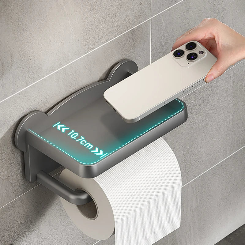 Bathroom Paper Towel Holder: No-Punching Storage Solution