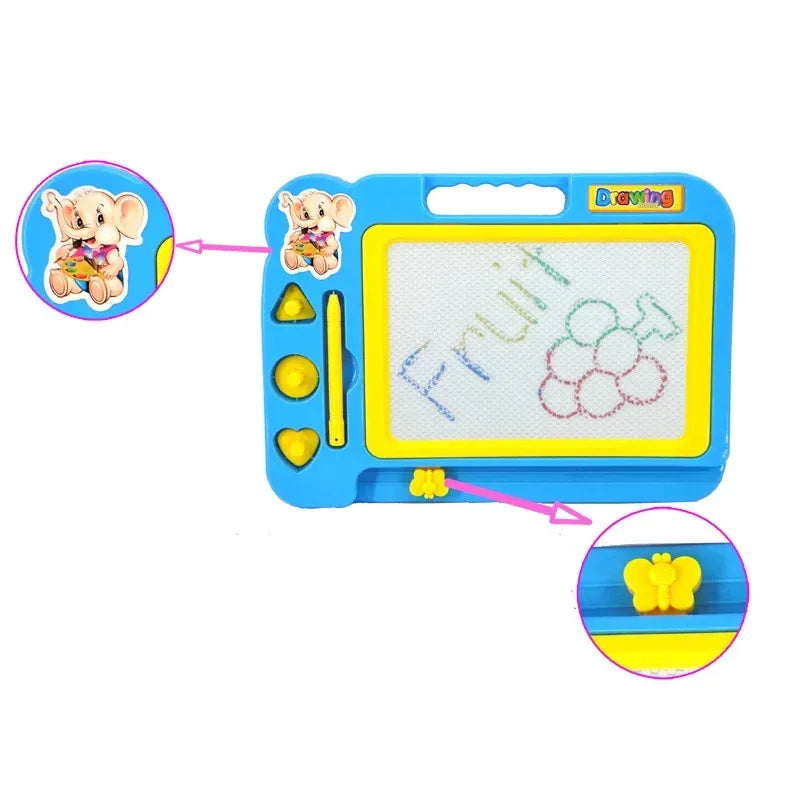 Kids Magnetic Drawing Board, Reusable Writing Pad and Doodle Art Toy, Creative Educational Gift for Children