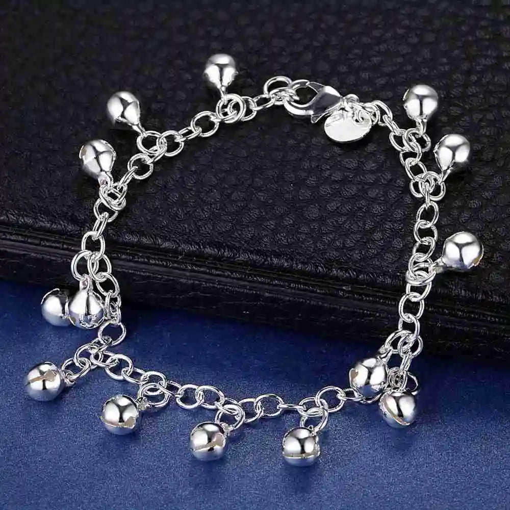 925 Sterling Silver Heart Bracelet for Women and Men, High-Quality Romance Chain Fashion Jewelry for Engagement, Party and Wedding Gift
