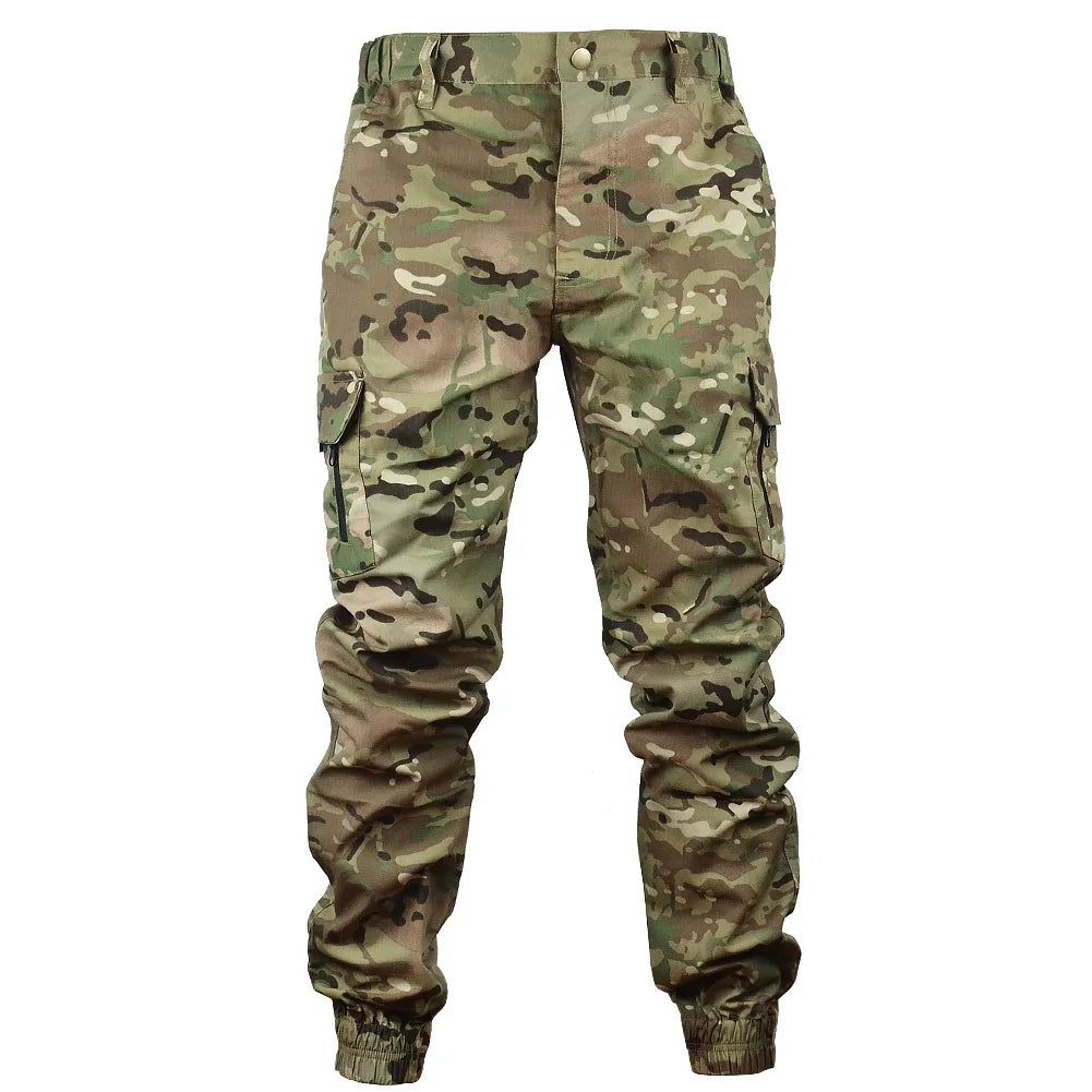 Mege Tactical Camouflage Cargo Joggers - Ripstop Outdoor Hiking Pants