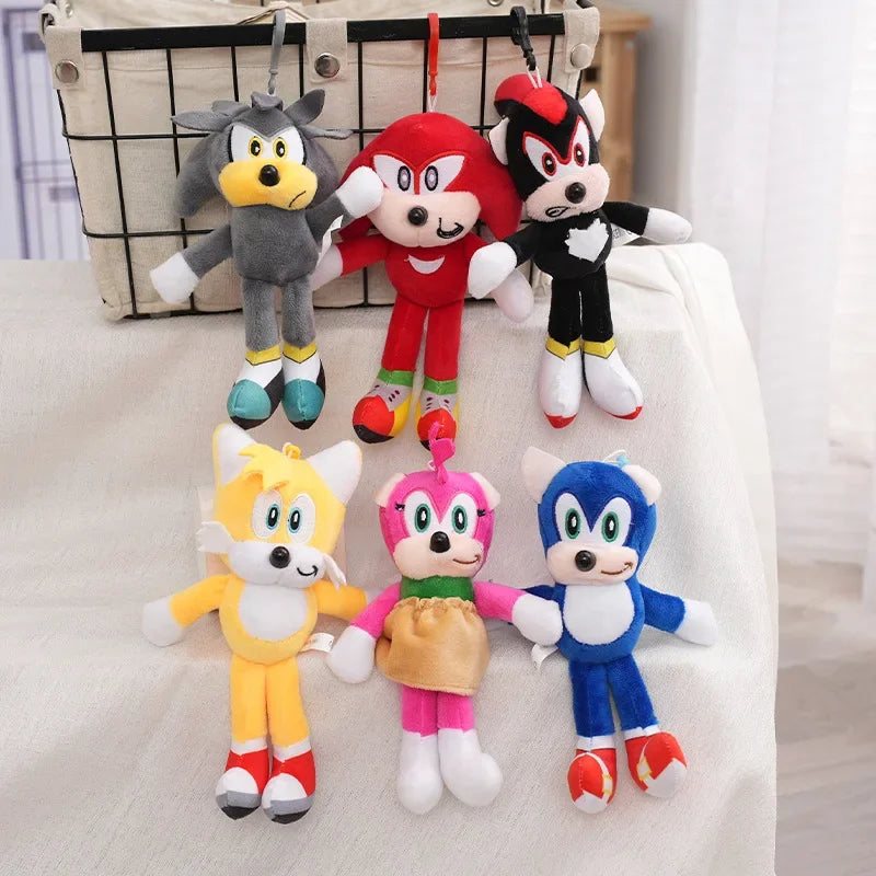 30cm Sonic Plush Toy – Cartoon Hedgehog Amy Rose, Knuckles, and Tails Soft Stuffed Dolls