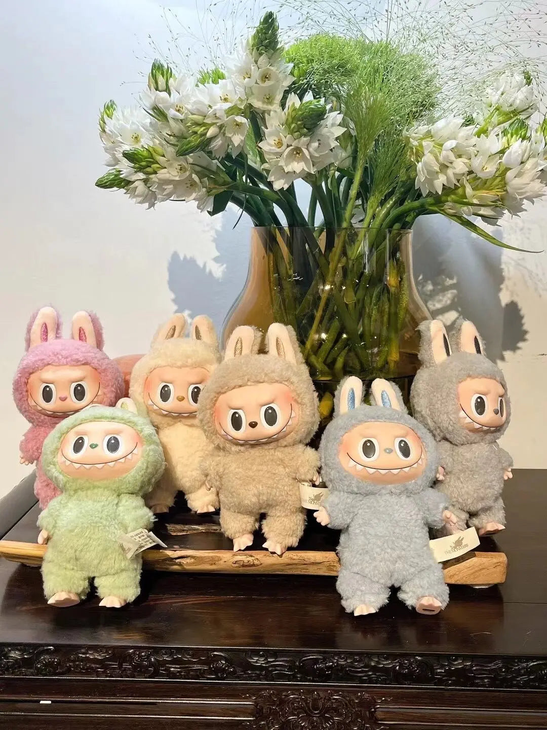 High-Quality Labubu Monster Figures: Cute 1:1 Replica Gift Box Set